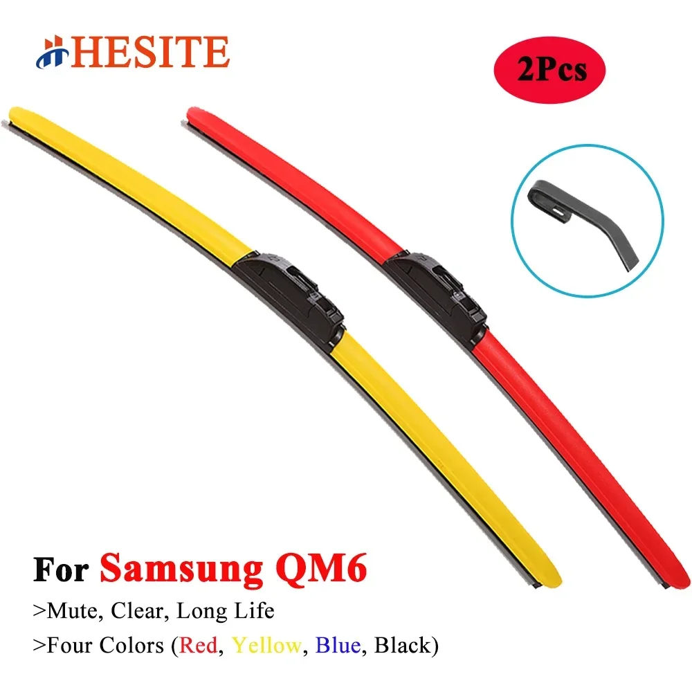 

HESITE Colorful Wiper Blades For Renault Samsung QM6 HZG SUV 2016 2017 2018 2019 2020 2021 2022 2023 Car Windshield Hybrid Brush