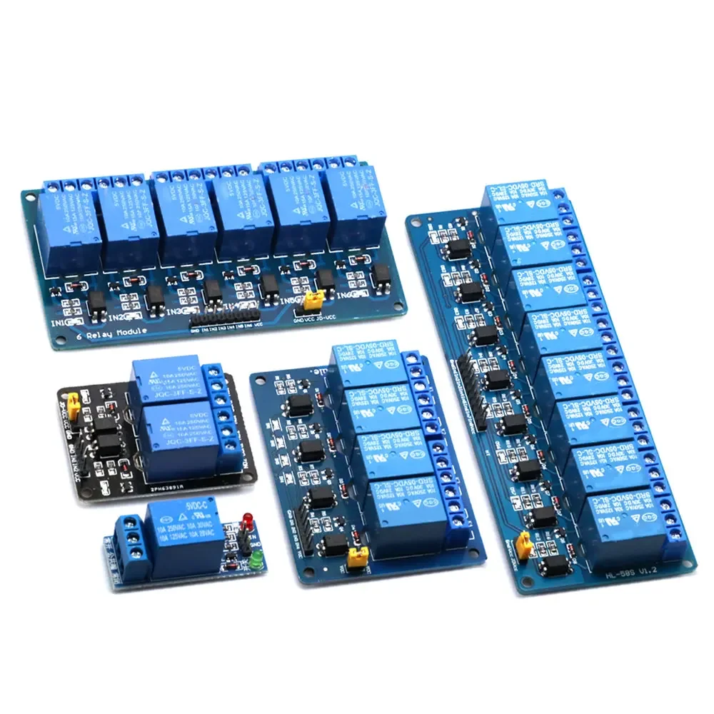 5/12/24V 1/2/4/6/8 Relay Module 8 channels,with optocoupler relay output 1 2 4 6 Relay Module 8 channels Low level trigger