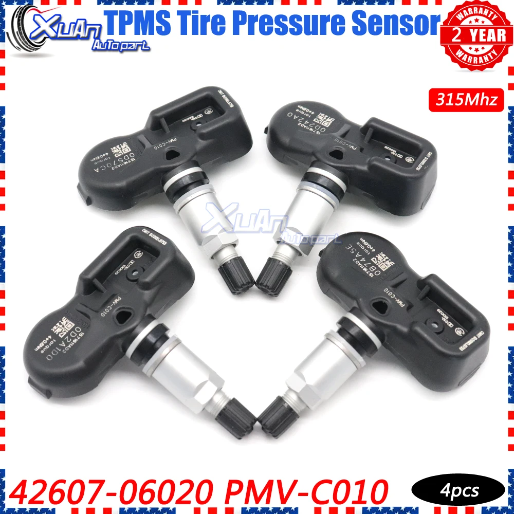 XUAN 4PCS Tire Pressure Monitor Sensor TPMS For Toyota Avalon Camry Corolla Yaris Rav-4 Highlander Prius C V Prime Scion iM