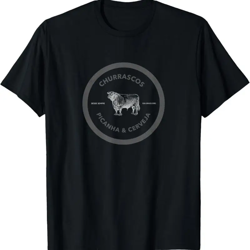 Camiseta de barbacoa brasileña Churrascos Picanha Cerveja