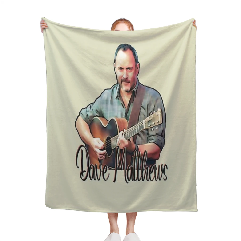 

Dave Matthews With Guitar (Cartoon) Comfortable Flanne Blanket Fluffy Soft Bedroom Decor Sofa Blankets Comforter