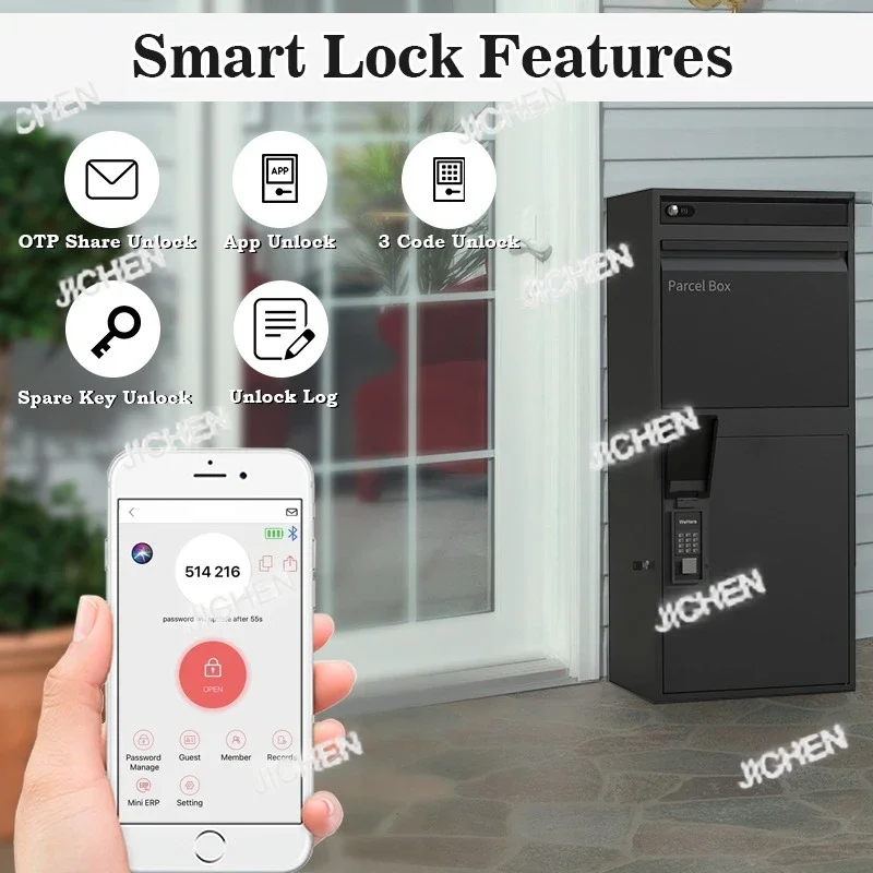 대형 스마트 우편함 신문 투입함 소포 배달함 야외 우편함