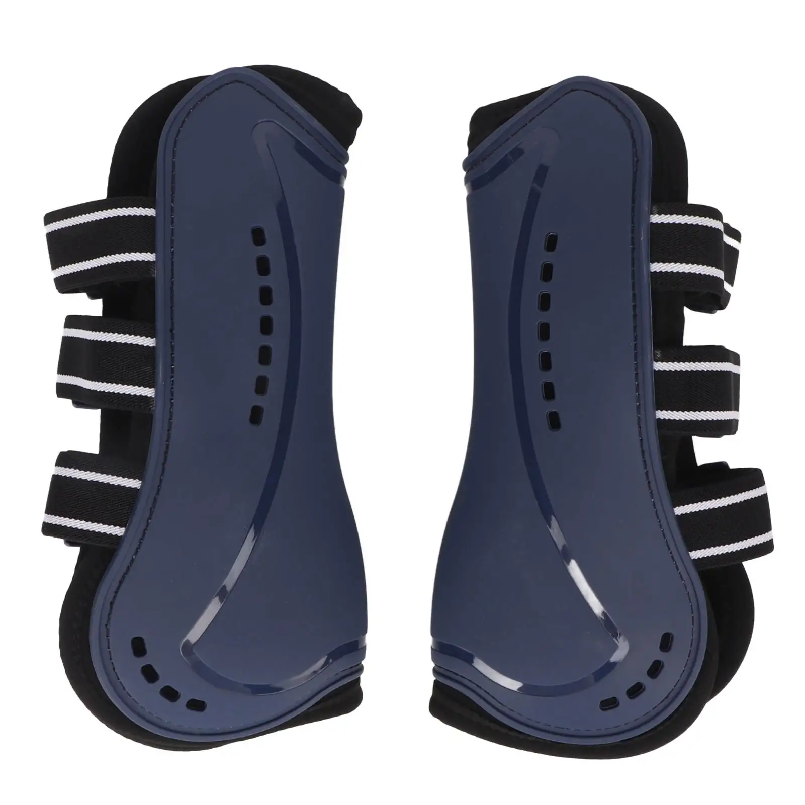 Botas de pierna delantera de caballo ligero para entrenamiento de salto, Protector de pierna con absorción de impactos, 1 par