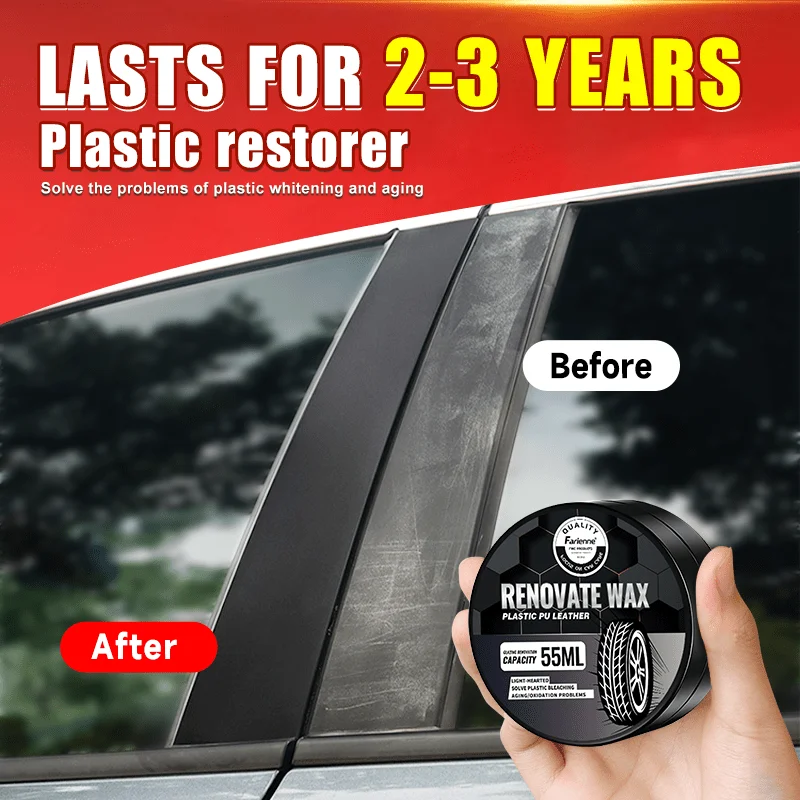 

Губка в комплекте — воск для ремонта интерьера, для резиновых полосок, пластиковых деталей и винила, длительная защита, восстановление