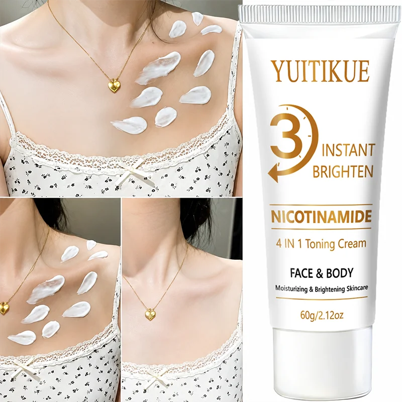 Dual‑Use Facial Body Brightening Cream Deep‑Moisture Nourish Skin Tone Improver For Dark Areas On Armpit Knee Elbow Skin Care