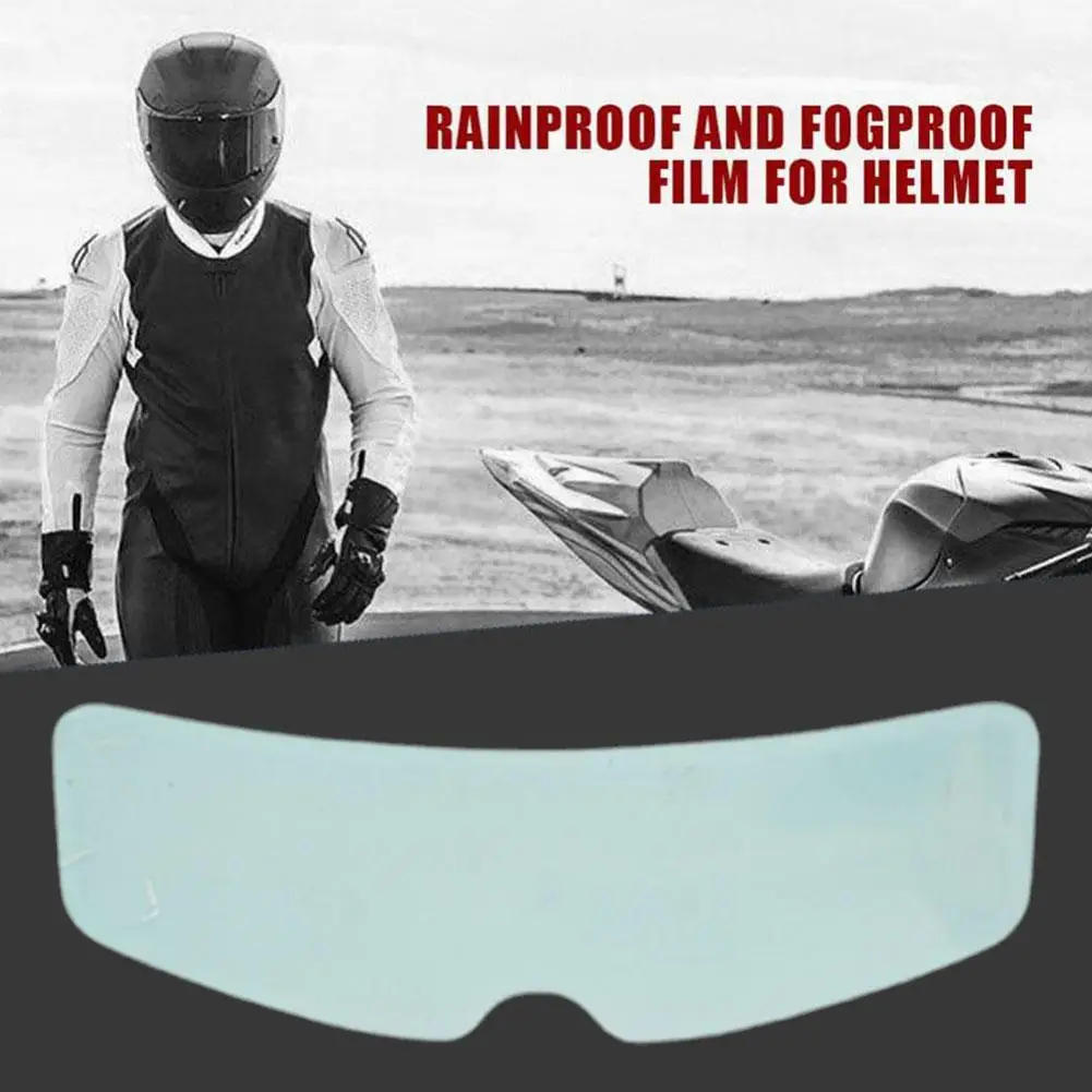 1Pc Motorcycle Helmet Clear Rainproof/Anti-fog Film Driving Sticker Accessories Lens Nano Safety Coating Helmet Mot P9Z9