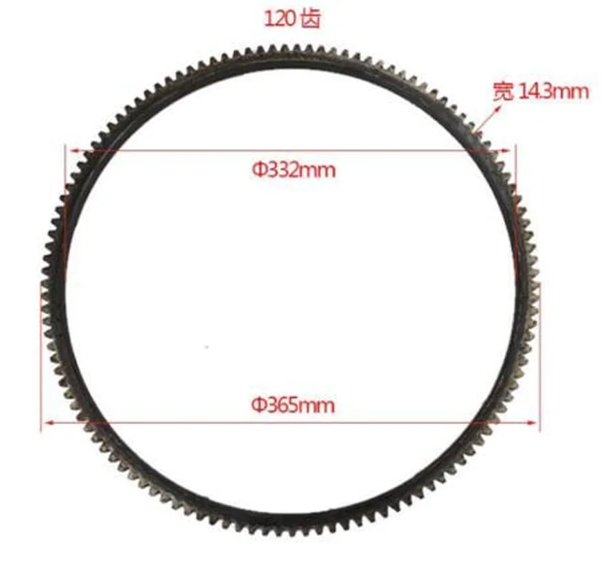 For FORklift Parts FORklift Engine Parts Flywheel Gear Ring Xinchang 490 120 Teeth Quality FORklift Accessories