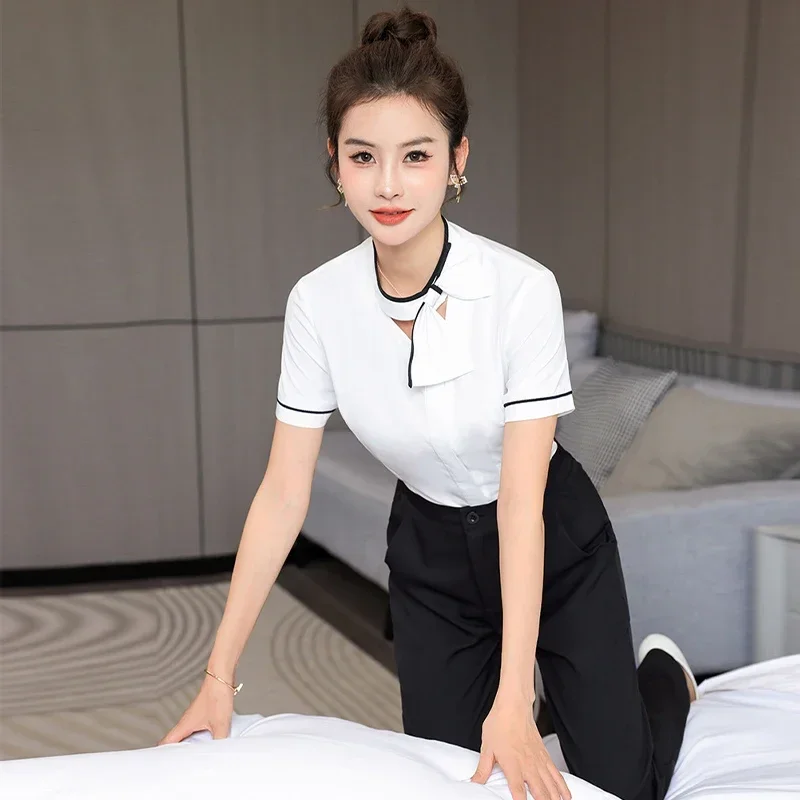 Beauty Salon Work Uniforms Short-sleeved Health Service Work Suit Pet Scrubs Costume Women Clothes Scrubs Medical Uniforms Women