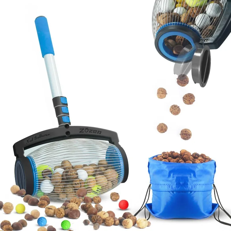 

Сборщик гаек, верхний ролик для сбора грецких орехов, верхний сборщик сосновых шишек - сброс с боковым отверстием | Применитесь к грецкому ореху, пекан, гикори,