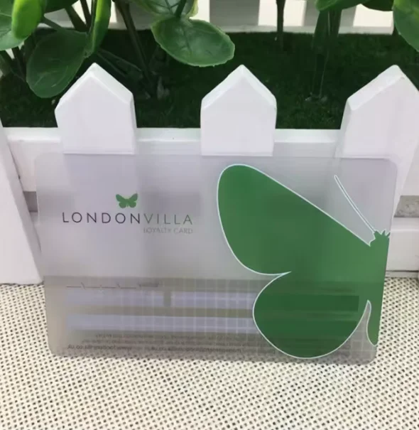 50/100pcs Customized logo printed PVC card, transparent business card, luxurious plastic card