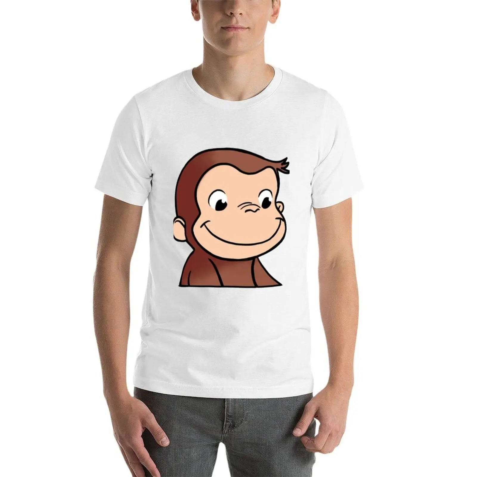 تي شيرت جورج الغريب (3) تي شيرت رجالي جرافيك تي شيرت رجالي قطن عالي الجودة