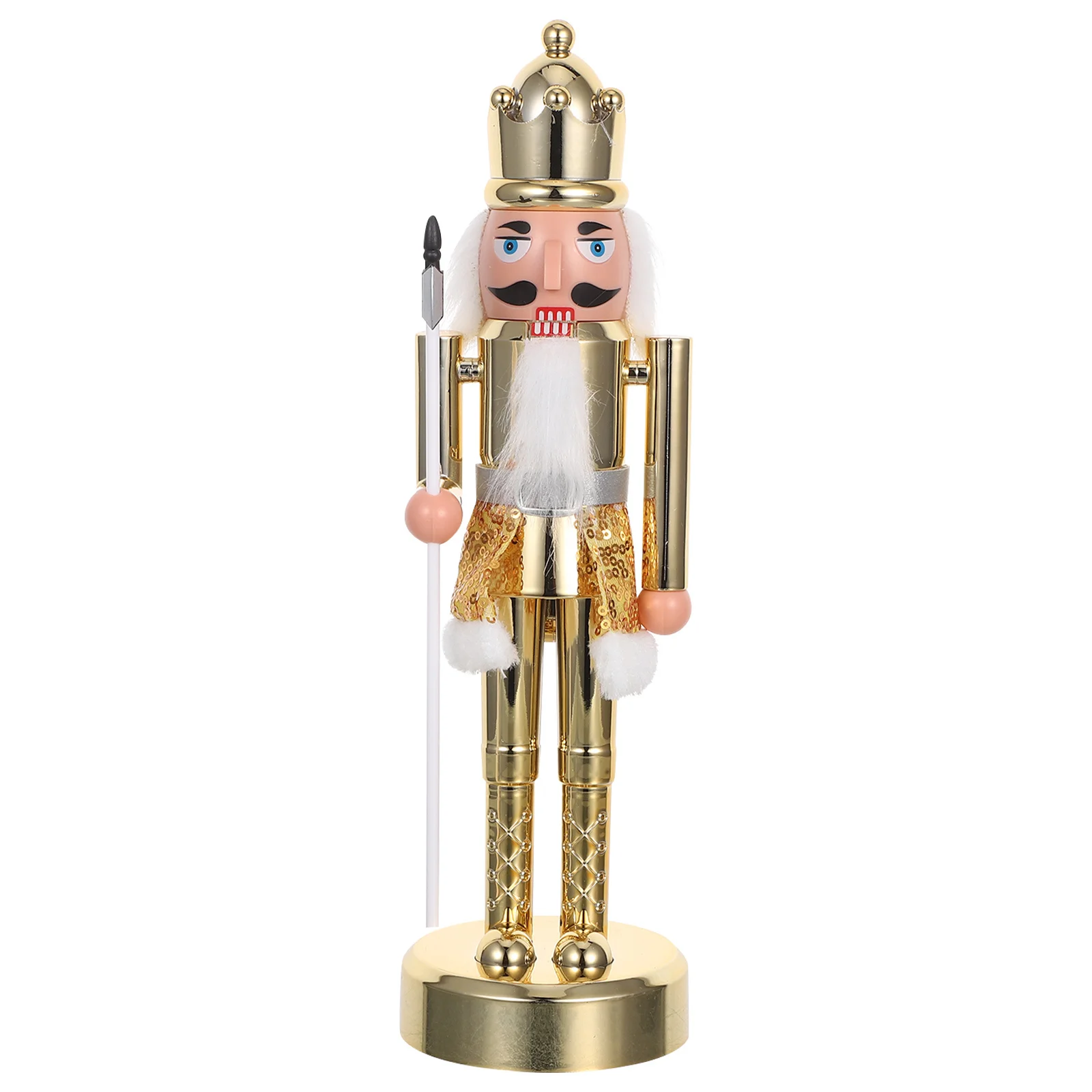 

Festive Nutcracker Soldier Decoration Illuminated Traditional Design for Christmas Mantel Shelf Home Atmosphere Enhancer