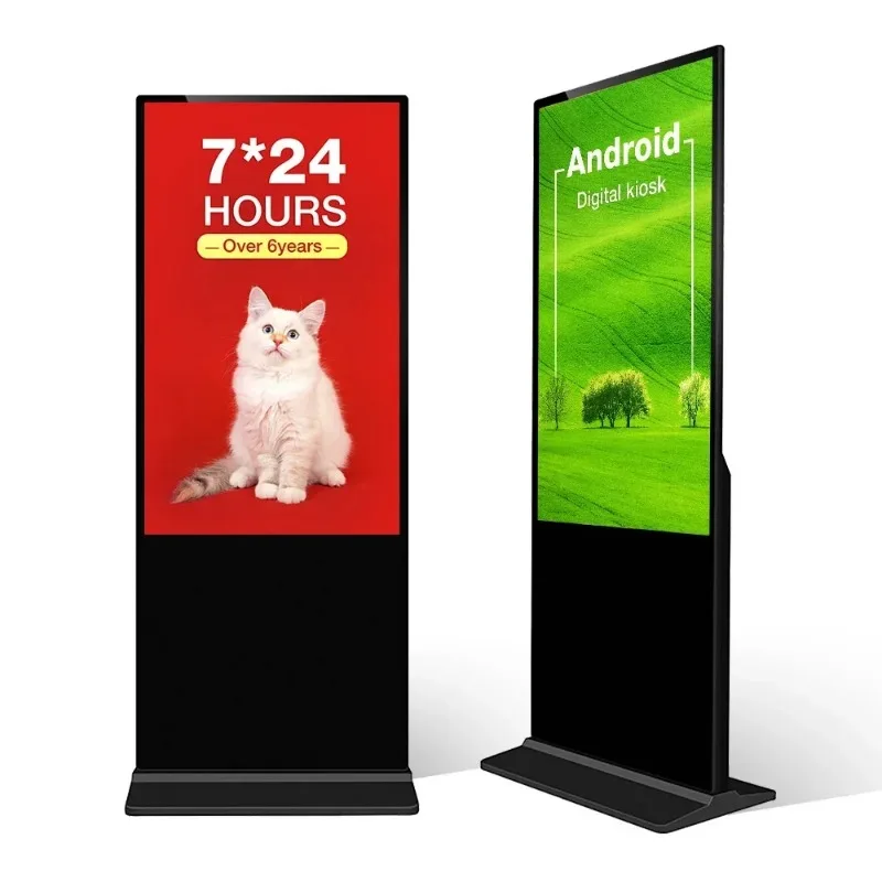 Digit 43 Inch Floor Standing Vertical Touch Touch Screen HD LCD Led Digital Signage Kiosk 4k Indoor Advertising Player Display