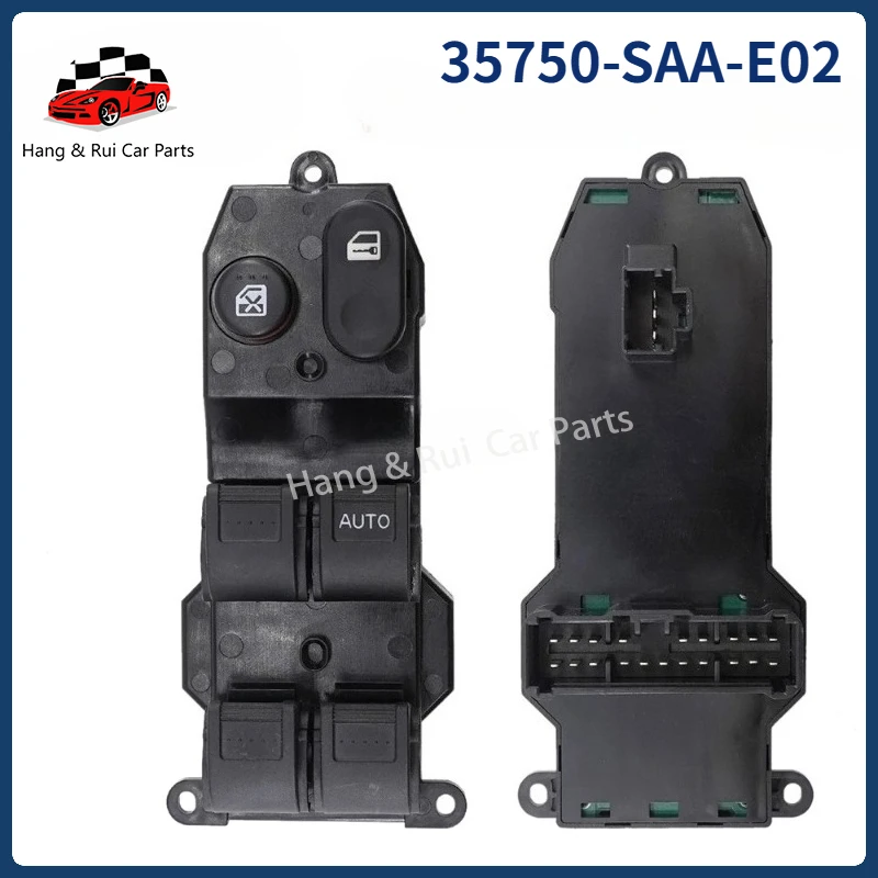 RHD 35750-SAA-E02 For Honda Fit 2002--2008 Jazz City Power Window Lifter Control Regulator Switch 35750-SAA-E12 35750-SAA-E110