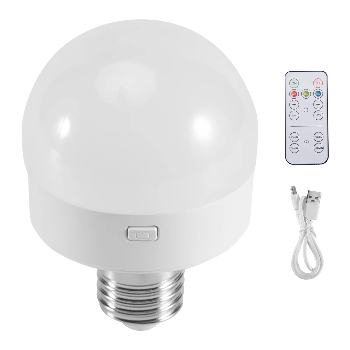 Neue wiederaufladbare batteriebetriebene Glühbirnen, 300 lm E26-Glühbirne zum Anschrauben für Lampen mit Fernbedienung, dimmbar und Timer
