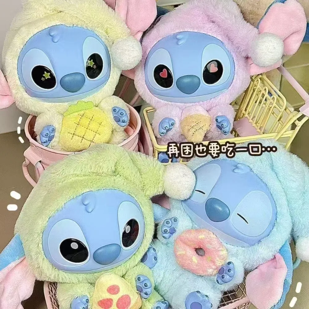 

kawaii Nwe Stitch Blind Box Bag Eat Some Thing Before Sleep Series Vinyl Pendant Cute Doll Mystery Box Fluffy Doll Surprise Gift