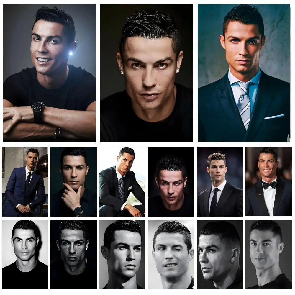 Person Athlete Cristiano Ronaldo Poster High Quality HD Indoor Wall Art for Room Decor and Holiday Gifts