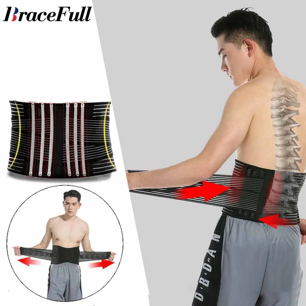 

BraceFull Back Brace for Lower Back Pain,Lower Back Support Belt for for Herniated Disc, Sciatica, Lower Back Pain Relief