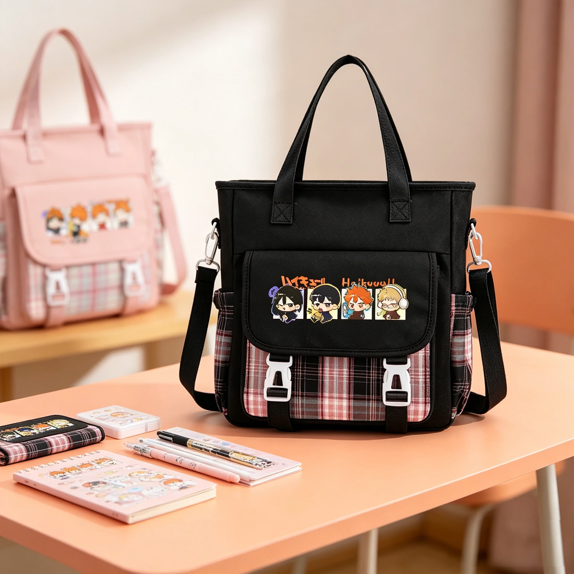 

Сумка-мессенджер Haikyuu Karasuno VBC: аниме-дизайн, через плечо, для школы, путешествий, для студентов и женщин