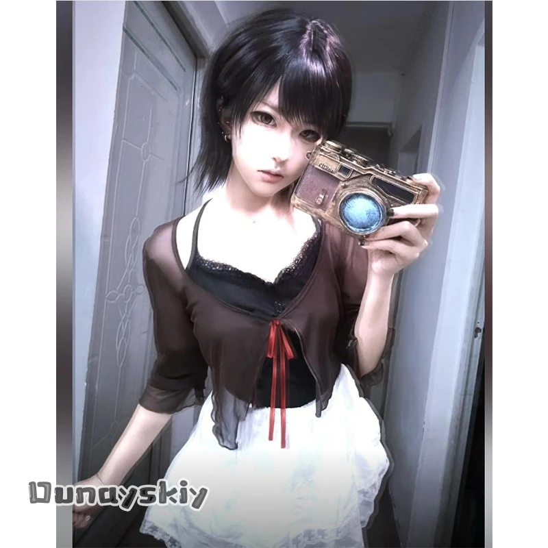 aBDSS*/Traje de Cosplay Fatal Frame II Crimson Butterfly Mio Amakura, Uniforme JK, Anime, Jogo, Feminino, para Festa de Halloween e Convenção