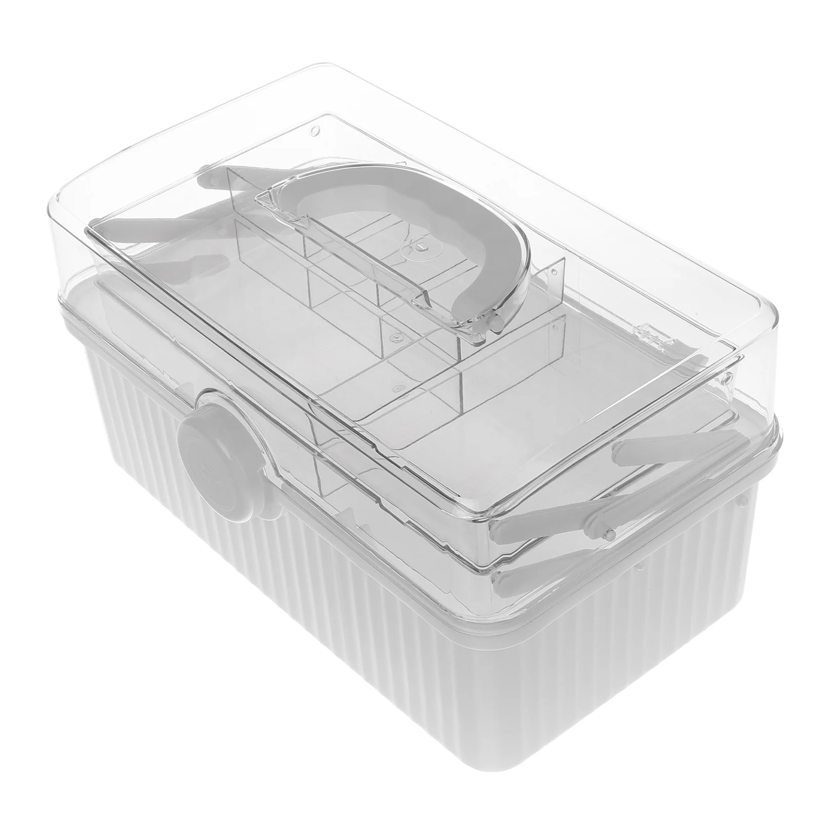 سعة كبيرة صندوق تخزين طبي مقبض محمول صندوق منظم الأدوية المنزل السفر سطح المكتب حقيبة للتخزين منظم الخياطة