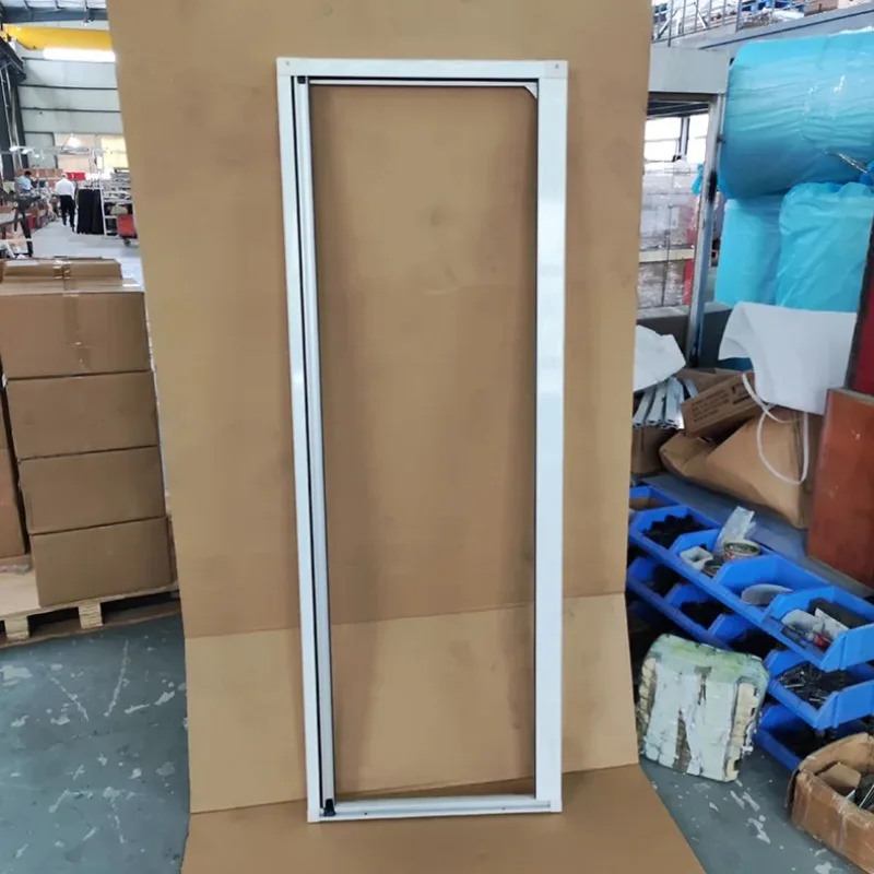 European Style Left Hinged Two Point Lock Rv Entry Door 620*1900mm Caravan Door For Camper And Motorhome Parts With Rubbish Bin
