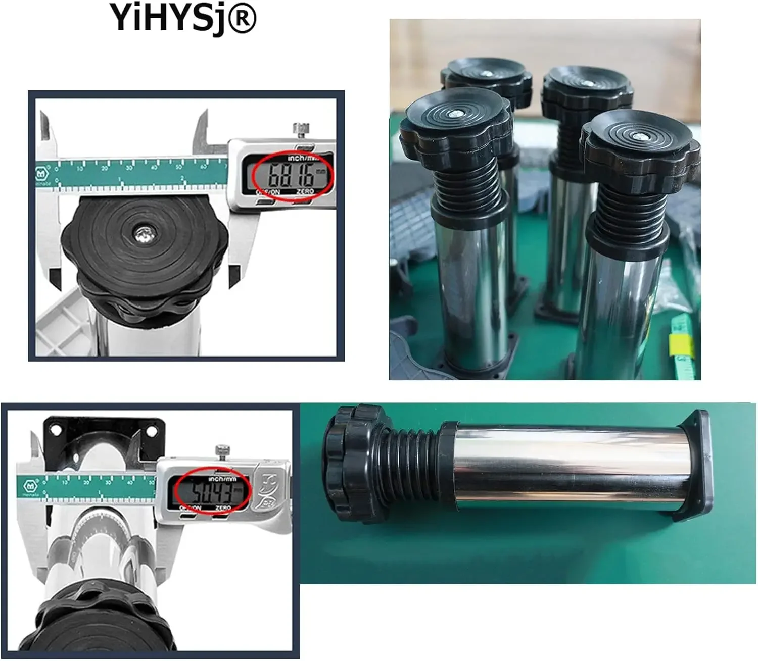 Base de refrigerador a prueba de humedad, soporte para lavavajillas con patas ajustables de 4/8/12, altura de 9,8 ", máquina de hielo y Base de aire acondicionado S