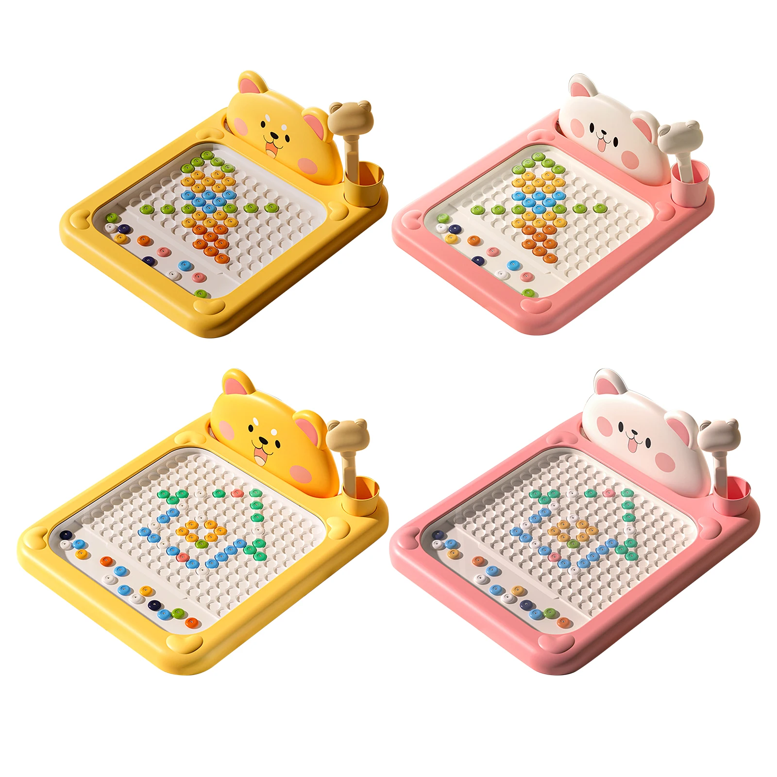 Cartoon Magnetic Drawing Board Reusable Interactive Pen Art Board Large Magnetic Graffiti Board for Early Education Puzzle Toy