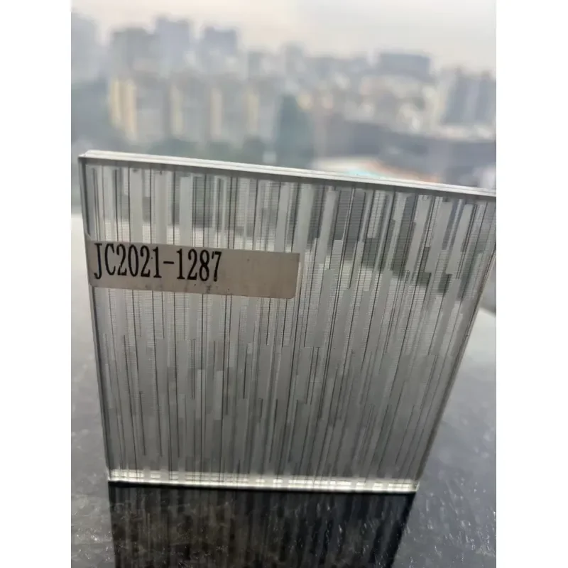 Decorative Fabric Laminated Glass Tempered Art Glass Fabric Silk Mesh Translucent Laminated Glass