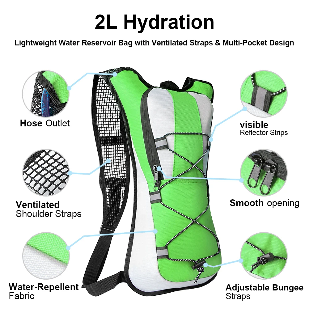 1PCS 2L Waterproof Hiking Backpack -Lightweight Packable Daypack for Camping, Travel & Outdoor Sports – Perfect for Men & Women