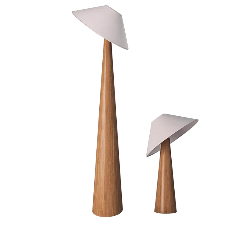 

Black Wood Color Large Floor Lamp Wooden Standard Light Living Room Sofa Stand Lighting Decoration Home