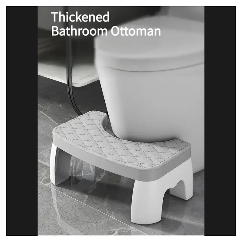 ABBN-Home Accessori per il bagno per adulti Sgabello per WC Sgabello per WC antiscivolo rimovibile Sgabello per WC portatile Sgabello per squat