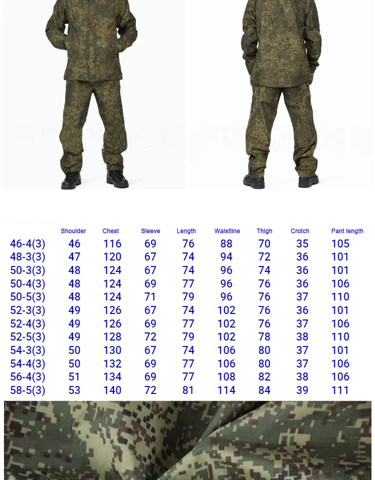 お買得未使用ロシア軍北朝鮮軍仕様マルチカム防寒外被表地防風撥水素材裏地総フリース Amazon.co.jp: ロシア軍 空挺部隊(VDV) 迷彩服 （上下セット）52-54