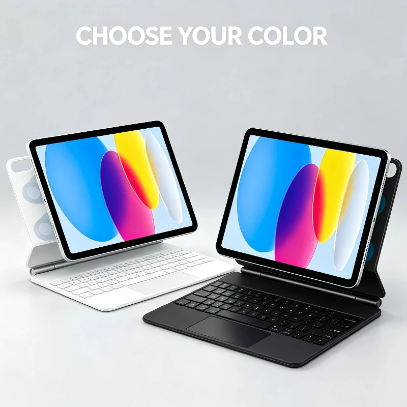 Auto Sleep Wake Trackpad Keyboard Folio For iPad 11th 10th Gen A16 2025 11 Inch A3354 Backlit Bluetooth Tablet Protective Case