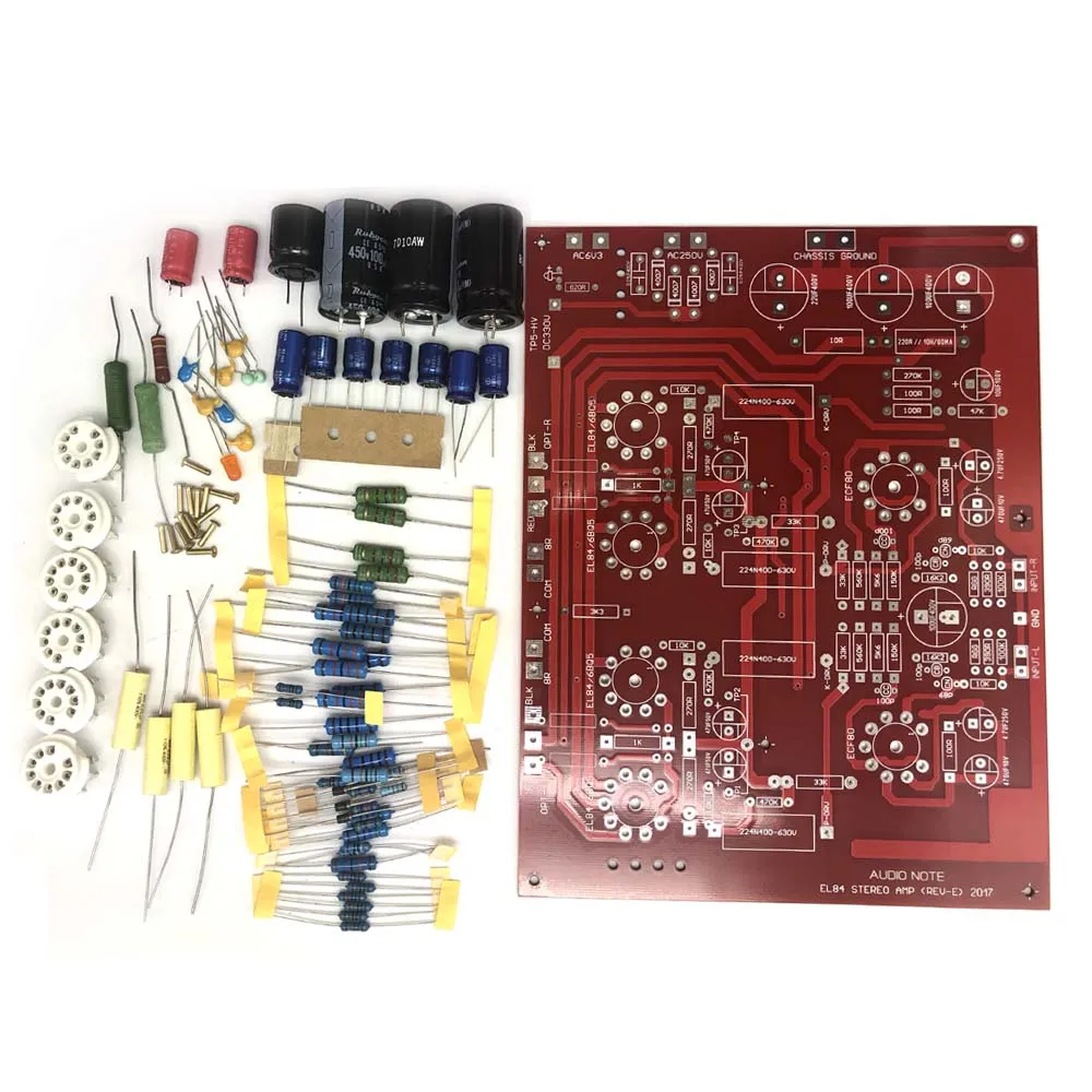 

Копия 99,9% Audio Note EL84 Вакуумный ламповый усилитель PCB DIY Kit и готовая плата Ref Audio Note PP с емкостью