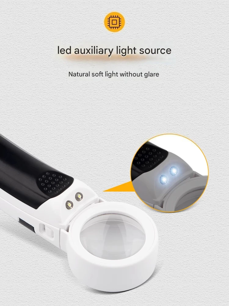 عدسة مكبرة إلكترونية عالية الطاقة لإصلاح الأجهزة المنزلية 40x30x عدسة مكبرة مع الضوء