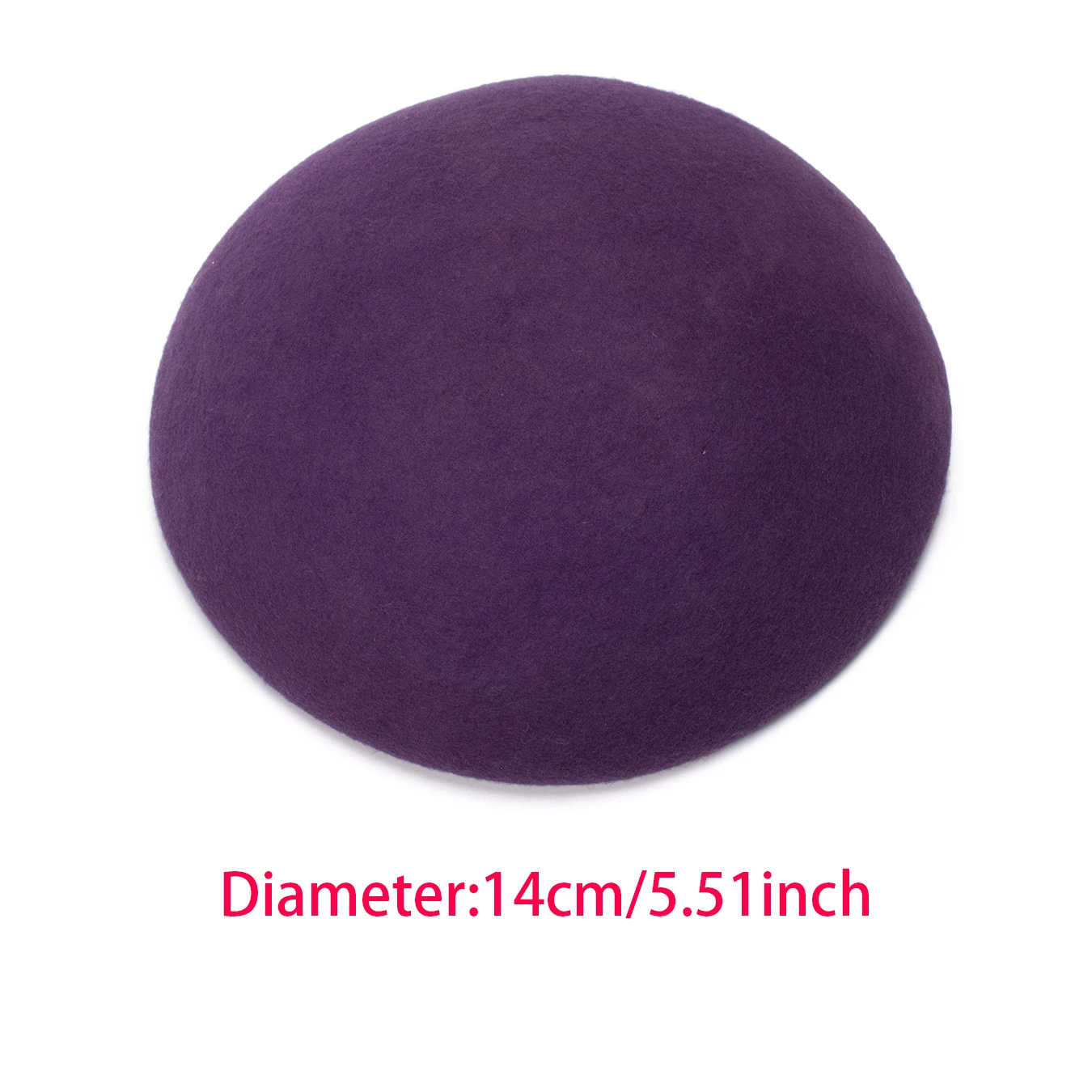 Womens 14cm Beret Wool Felt Hat Millinery Supply Fascinator Base Cocktail A263