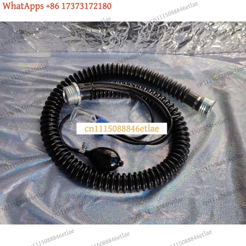 k3 Gas Mask Accessories, Rubber Breathing Tube and Metal Fittings for Respirator Protective Gear