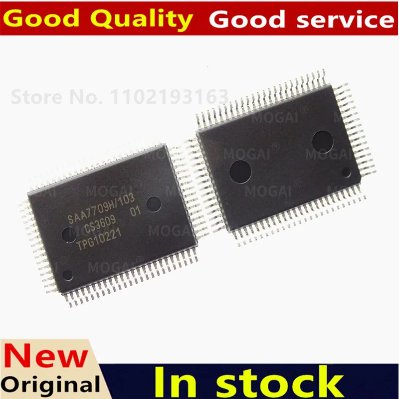 (1piece)100% New SAA7709H107 SAA7709H SAA7709 SAA7709H/107 SAA7709H/103 SAA7709H/N103 SAA7709H103 QFP-80