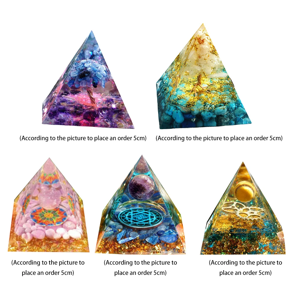 Natural Stone for Orgonite Pyramid Crystals Energy Healing Reiki Ornaments