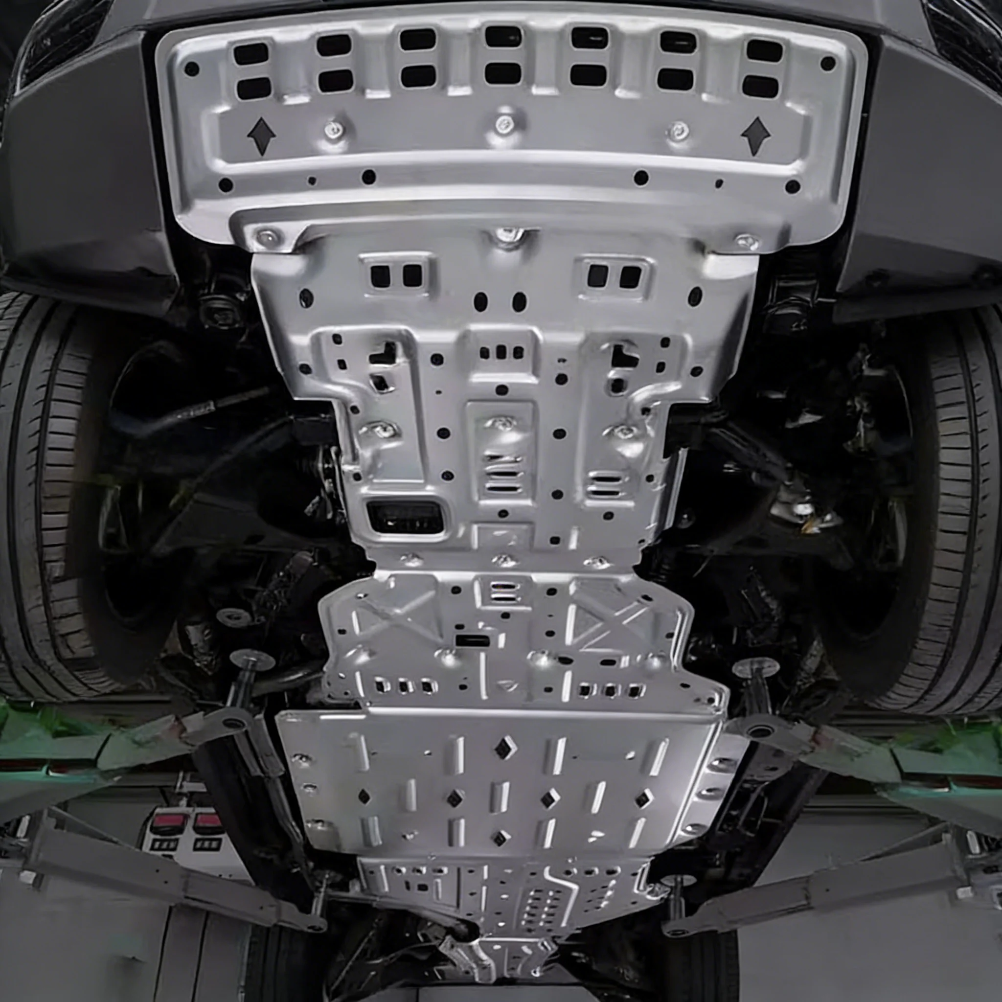 

for2025 Hot Sale Aluminum Motor Battery Guard Under Bottom Protection Engine Guard Chassis Skid Plate for BYD Leopard 8 Accessor