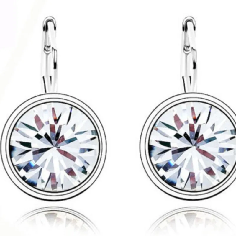 shine Crystal round moon Pendant candy sugar Earrings Fashion Jewelry charm girl dropshipping birthday gift party brand design