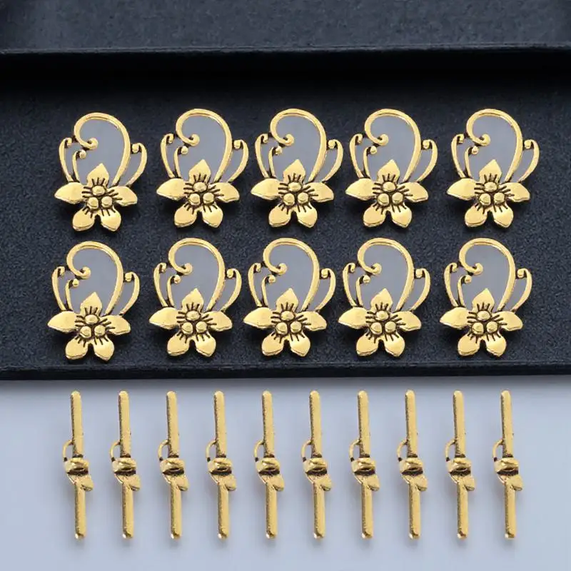 

20pcs Alloy OT Buckle Connector Vintage Clasps for DIY Jewelry Making Bracelets Crafts Elegant Toggle Accessories Charm
