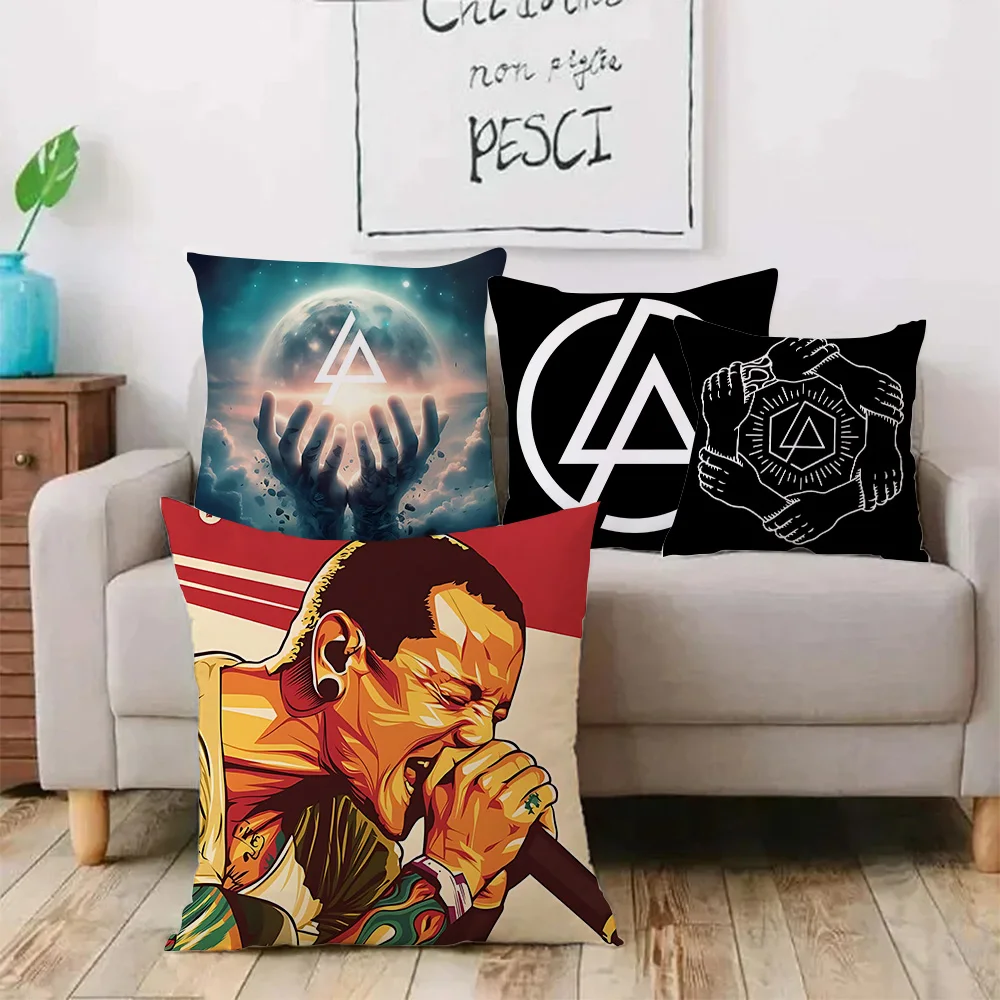 World Famous rock band Linkin P-Park Pillow Covers Sofa Decorative Home Double-sided Printing Short Plush Cute Cushion Cover