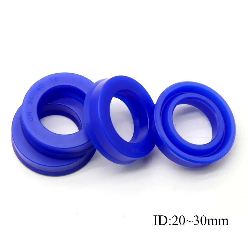 5Pcs UN Radial Shaft Hydraulic Seal (IDxODxTHK) ID 20~30mm Polyurethane Piston Shaft Piston Rod PU Single Lip U Cup Oil Seals