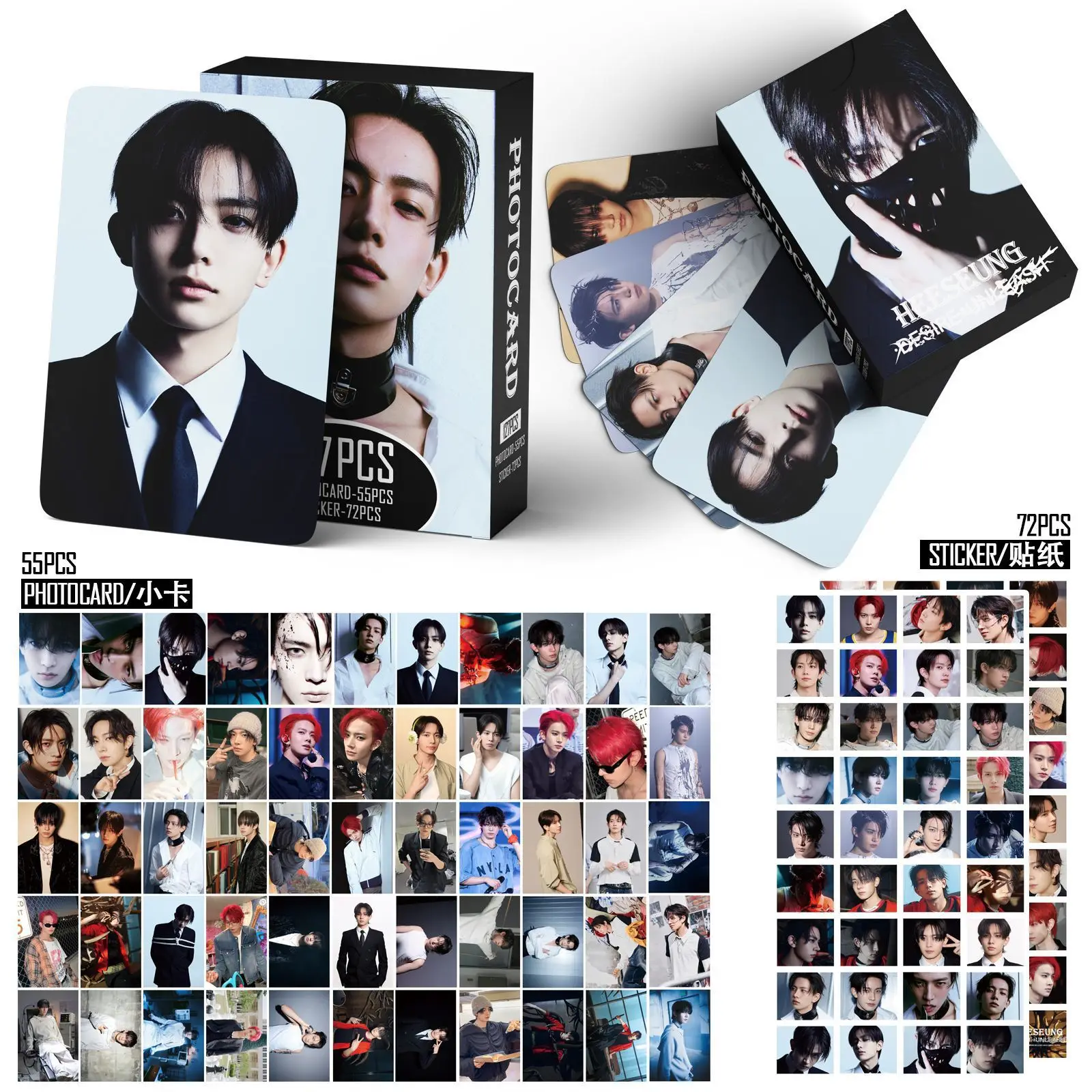127 قطعة ألبوم EN ملصقات بطاقات الصور الرغبة أطلق العنان Kpop Merch مجموعة بطاقات لومو الخاصة JUNGWON HEESEUN SUNOO Photocard المشجعين هدية