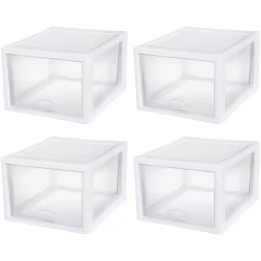 

4-Pack 27-Quart Transparent Storage Containers