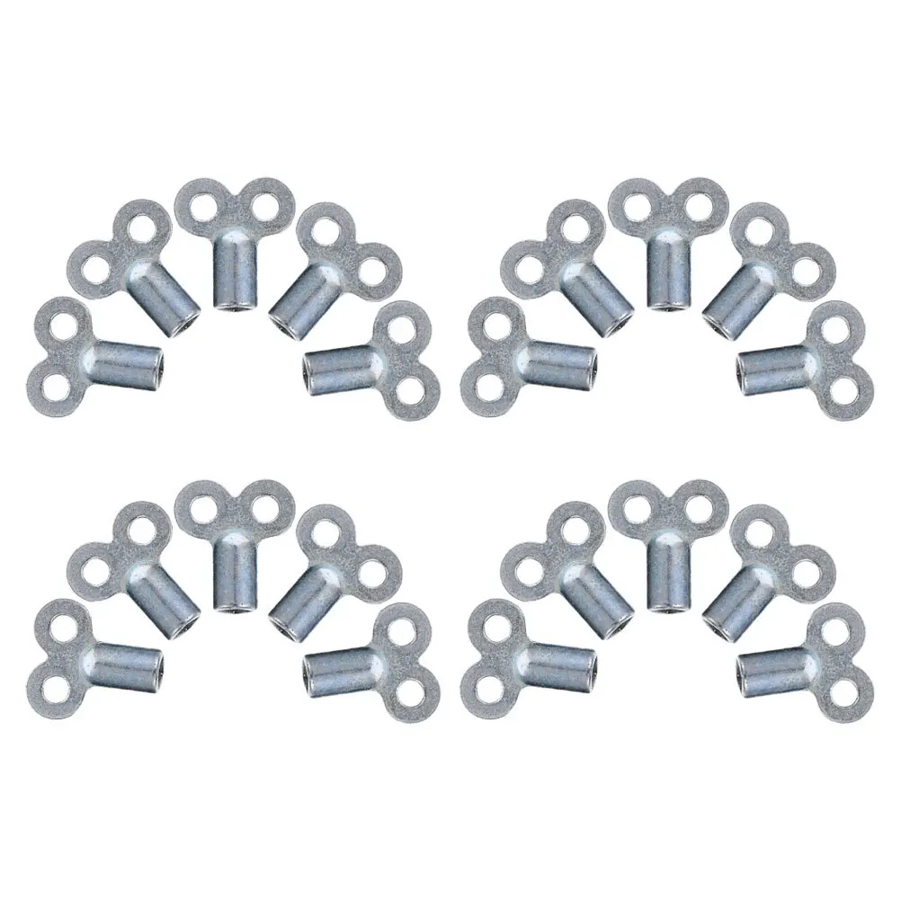 20 قطعة سخان مشعاع معدني تنزف مفتاح مربع المقبس صمام مفتاح للسباكة مياه الحنفية المبرد نزيف صمام الهواء أداة #3