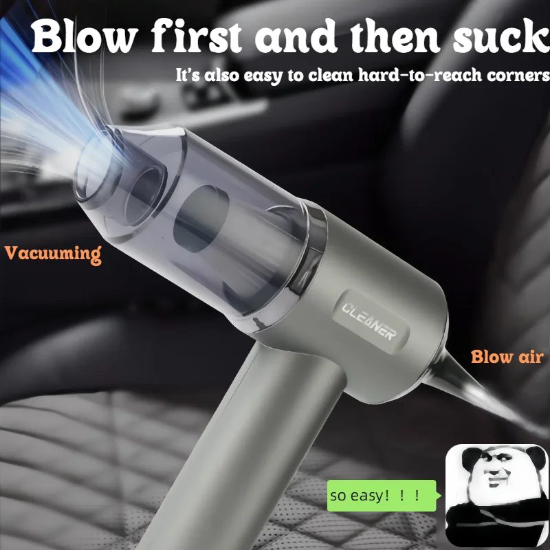 เครื่องดูดฝุ่นไร้สาย, เครื่องดูดฝุ่นแบบพกพาไร้สาย, เหมาะสำหรับใช้ทั้งในรถยนต์และในบ้าน, พร้อมหัวแปรงหลากหลายแบบ