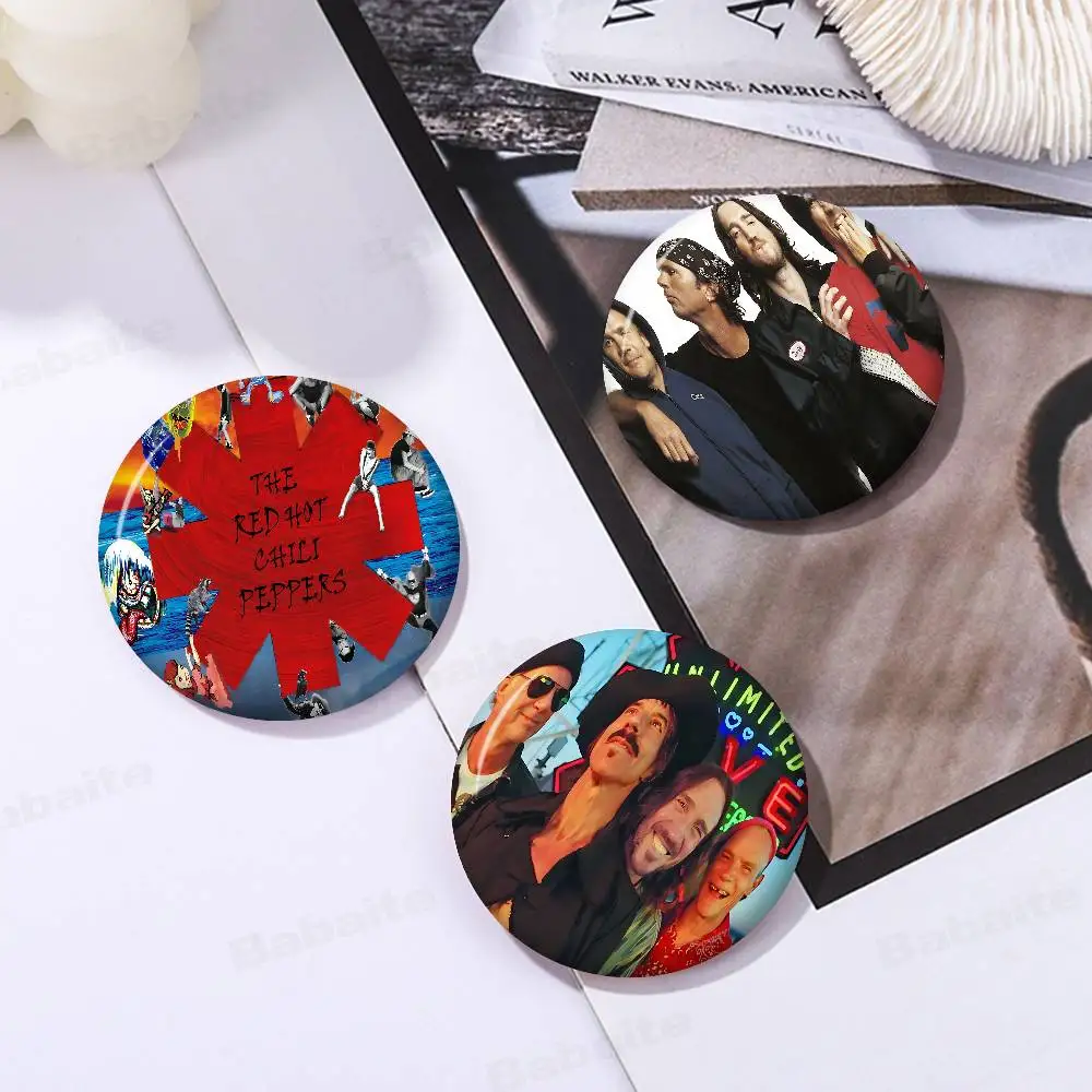 Popular Rock Band Red Hot Chili Peppers 32/44/58MM Customizable Button Pins Cute Funny Creative Badge Decor Gifts for Friends